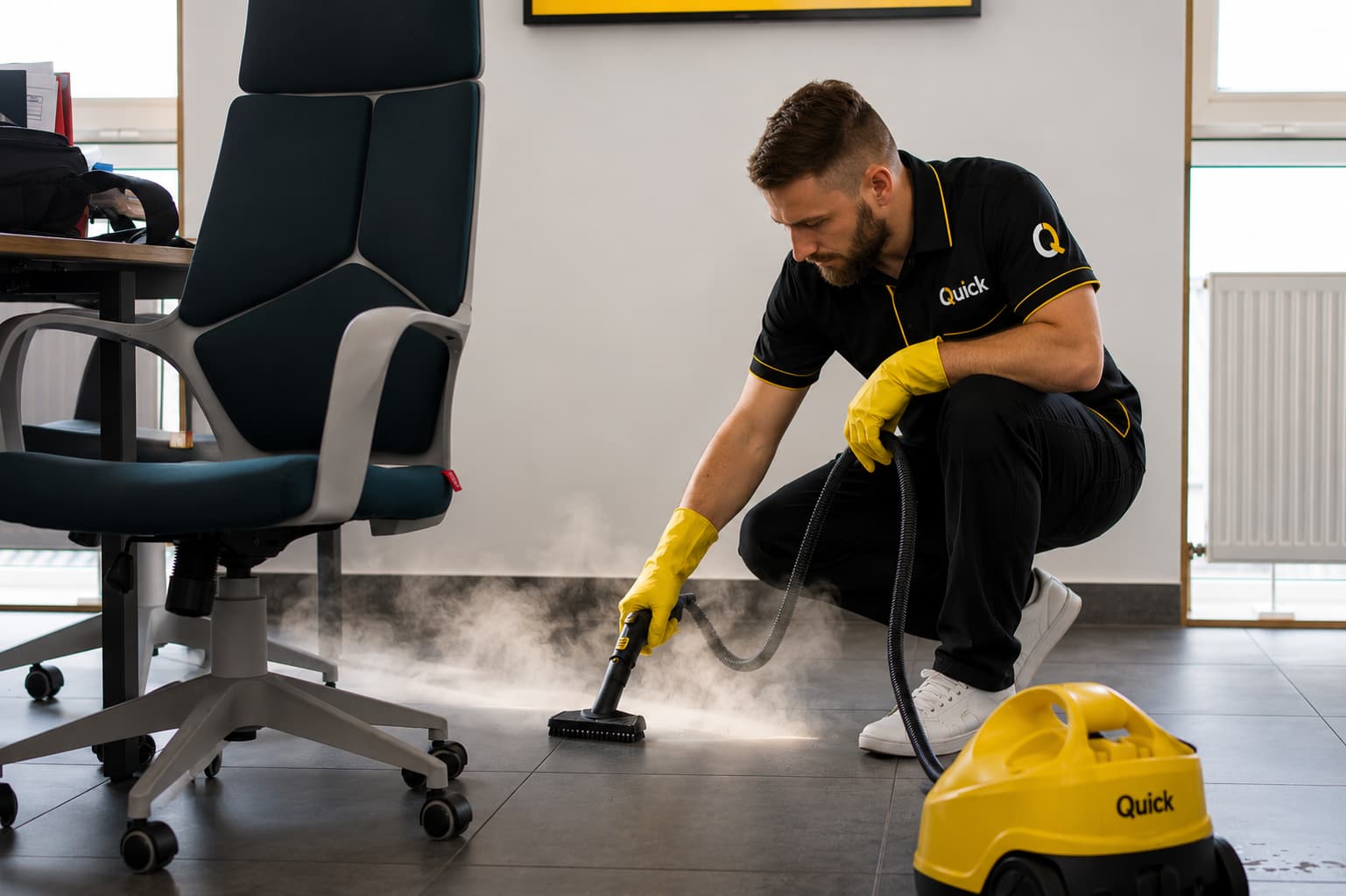 Lavado y Pulido de Pisos para Empresas Quick Clean